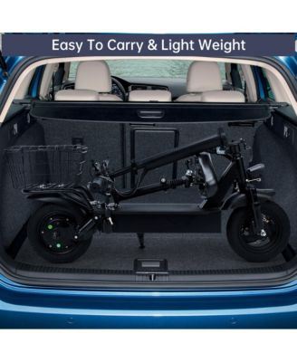 10-Inch Adult Foldable Electric Scooter with Dual Brakes & Auto Power-Off, 48V Motor for 20MPH & 25-Mile Range