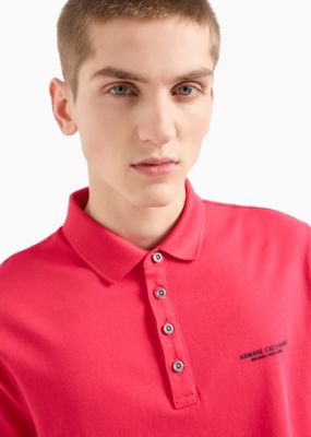 Men's Short-Sleeve Milano New York Logo Polo Shirt