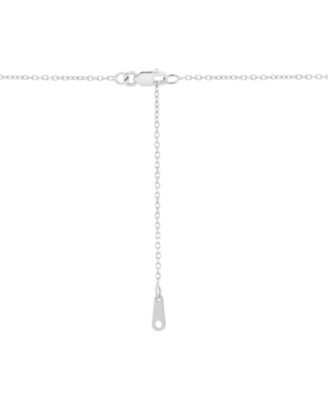 Cable Chain Necklace in 10k White Gold
