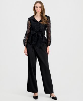 Women's Organza Collared Blouse