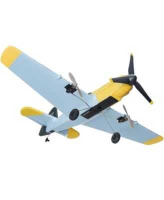 RC Plane, 2.4GHz 3-Channel Fighter Airplane with 6-Axis Gyro, 2 Batteries, Ready-to-Fly Glider for Adults & Kids Beginners