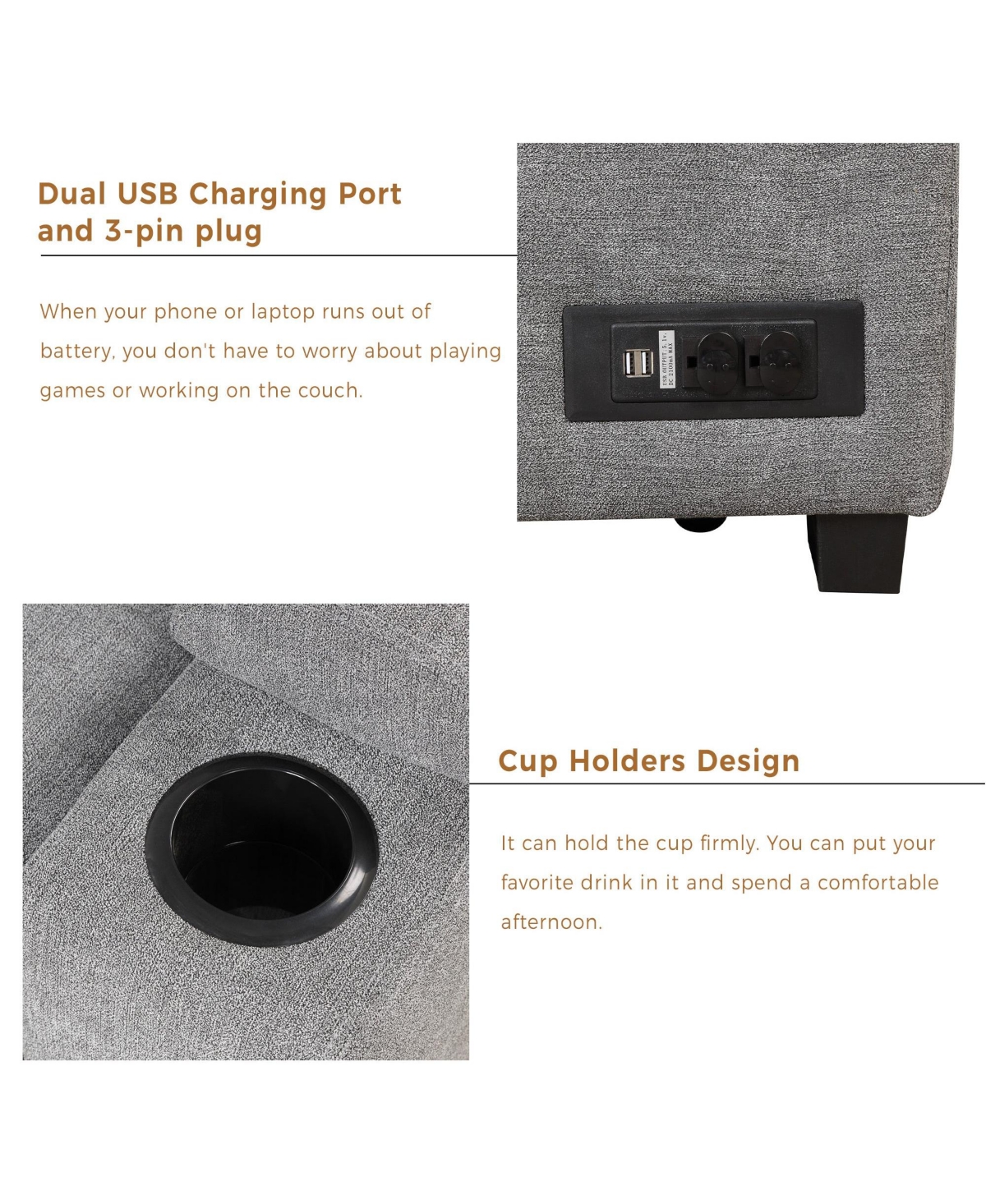 Boyel Living 84.75" Sleeper sofa Bed,2 1 Pull Out bed L Shape Couch with Storage Ottoman for Room,Bedroom and Small Apartment