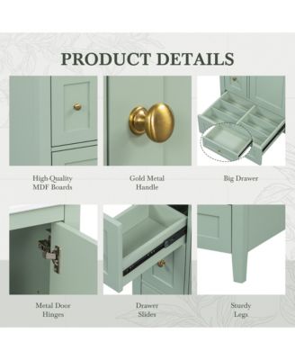 Bathroom Vanity with Adjustable Shelf and Removable Dividers