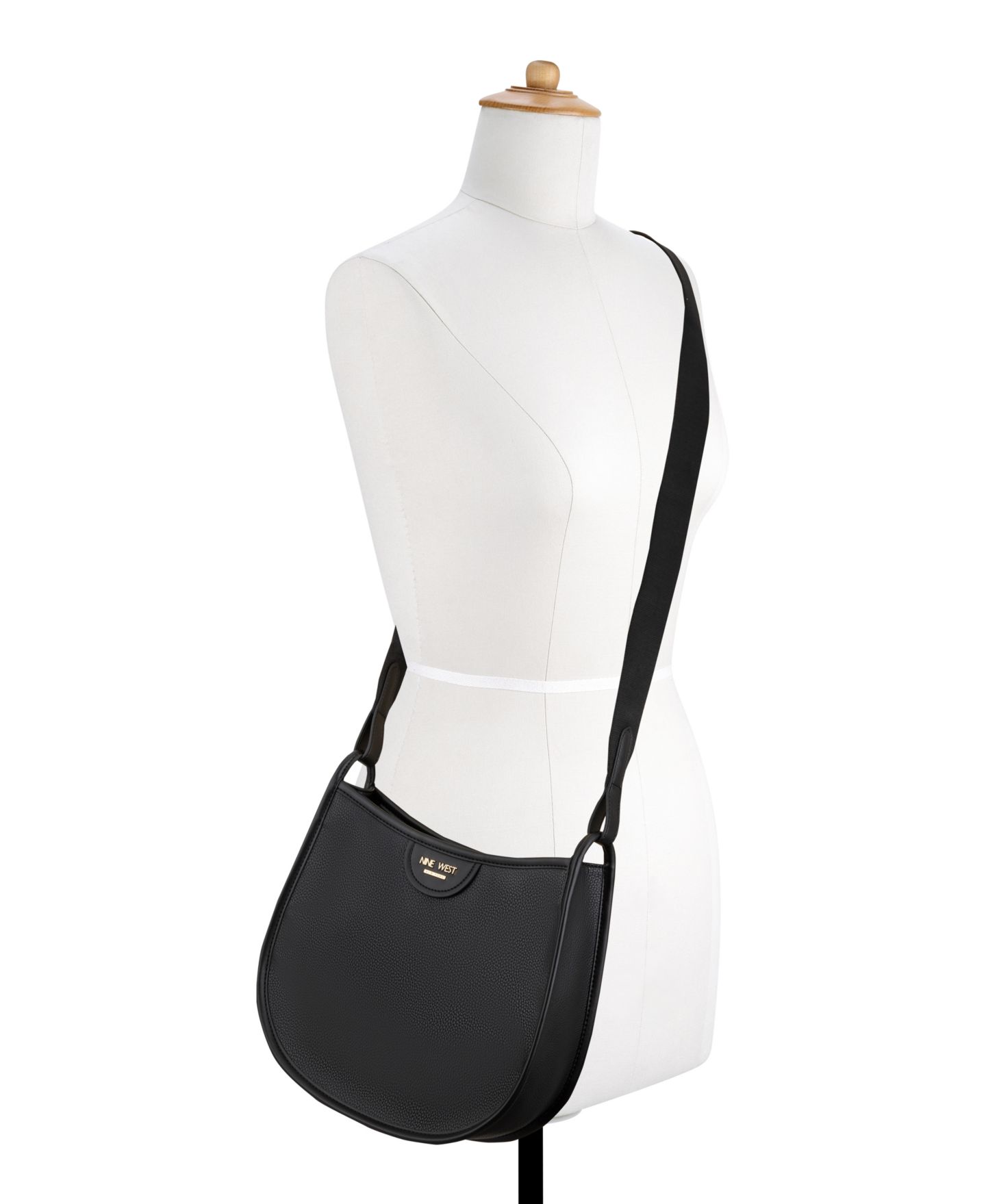 Женская сумка через плечо Nine West Calliope с картхолдером, цвет: Чёрный — фото 6