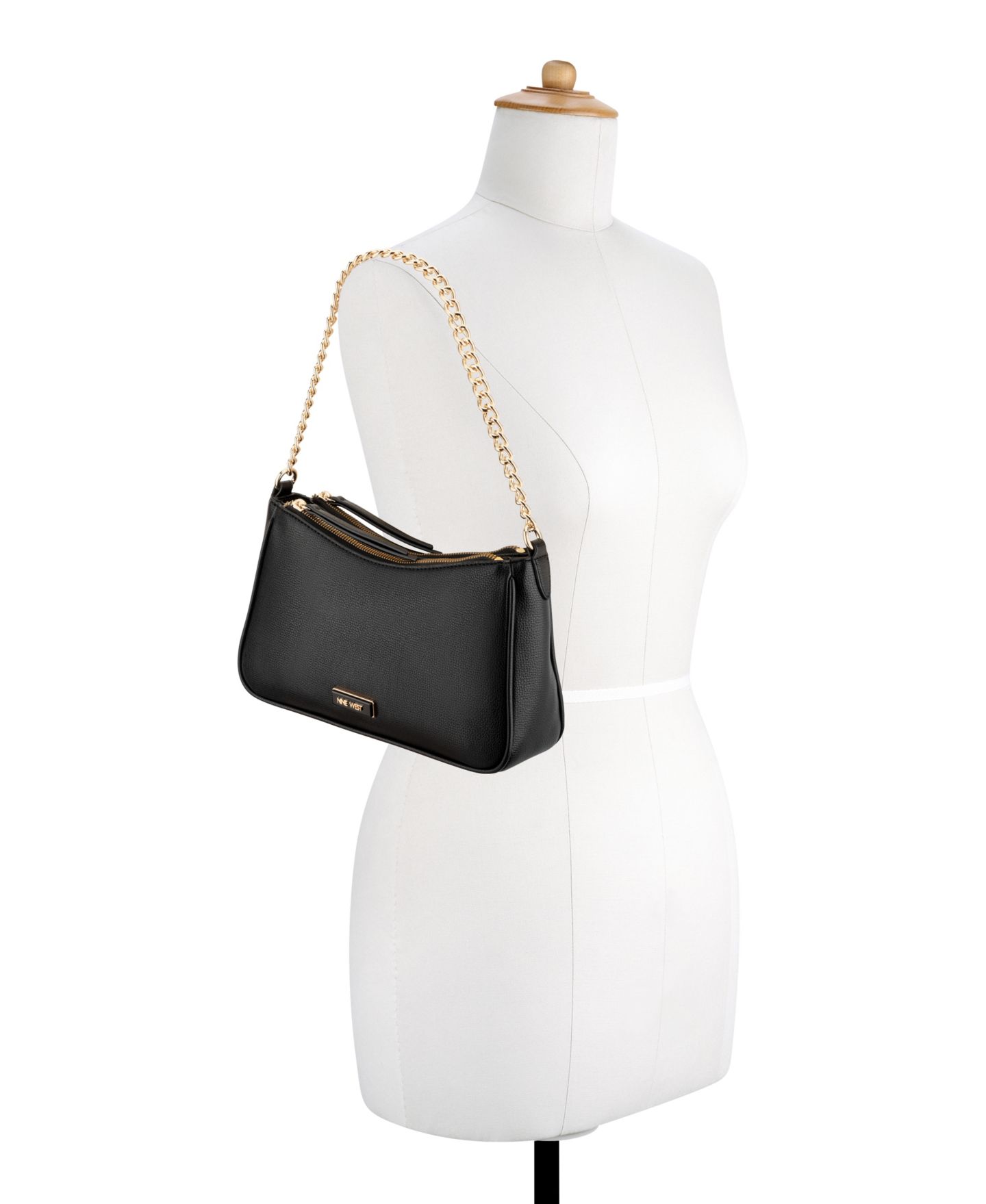 Женская сумка Nine West Denzielle Convertible Shoulder, цвет: Чёрный — фото 7