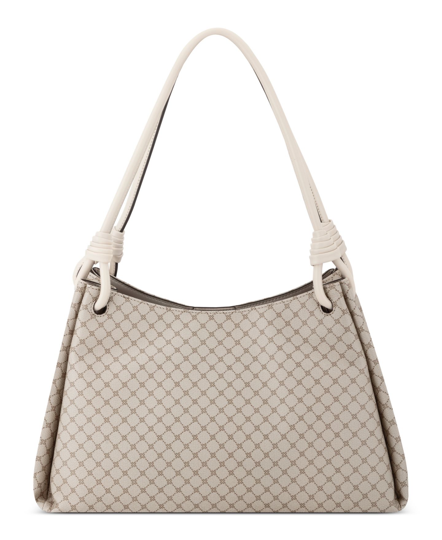 Женская сумка Nine West Dorsey Triple Compartment Shoulder, цвет: Серо-бежевый молочный — фото 3