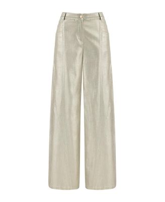 Women's Metallic Printed Pants
