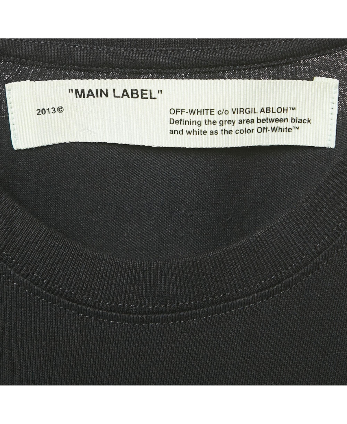 Pre-Owned Off-White Women's Black Leaf Embossed Jersey Crewneck T-Shirt