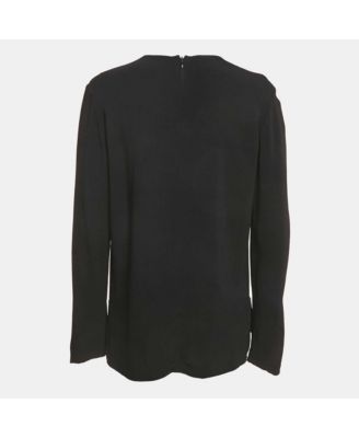 Women's Floral Embroidered Crepe Blouse