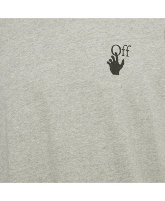 Men's Grey Faded Arrow Print Jersey T-Shirt