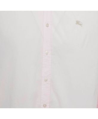 Men's Brit Pink Logo Embroidered Cotton Shirt