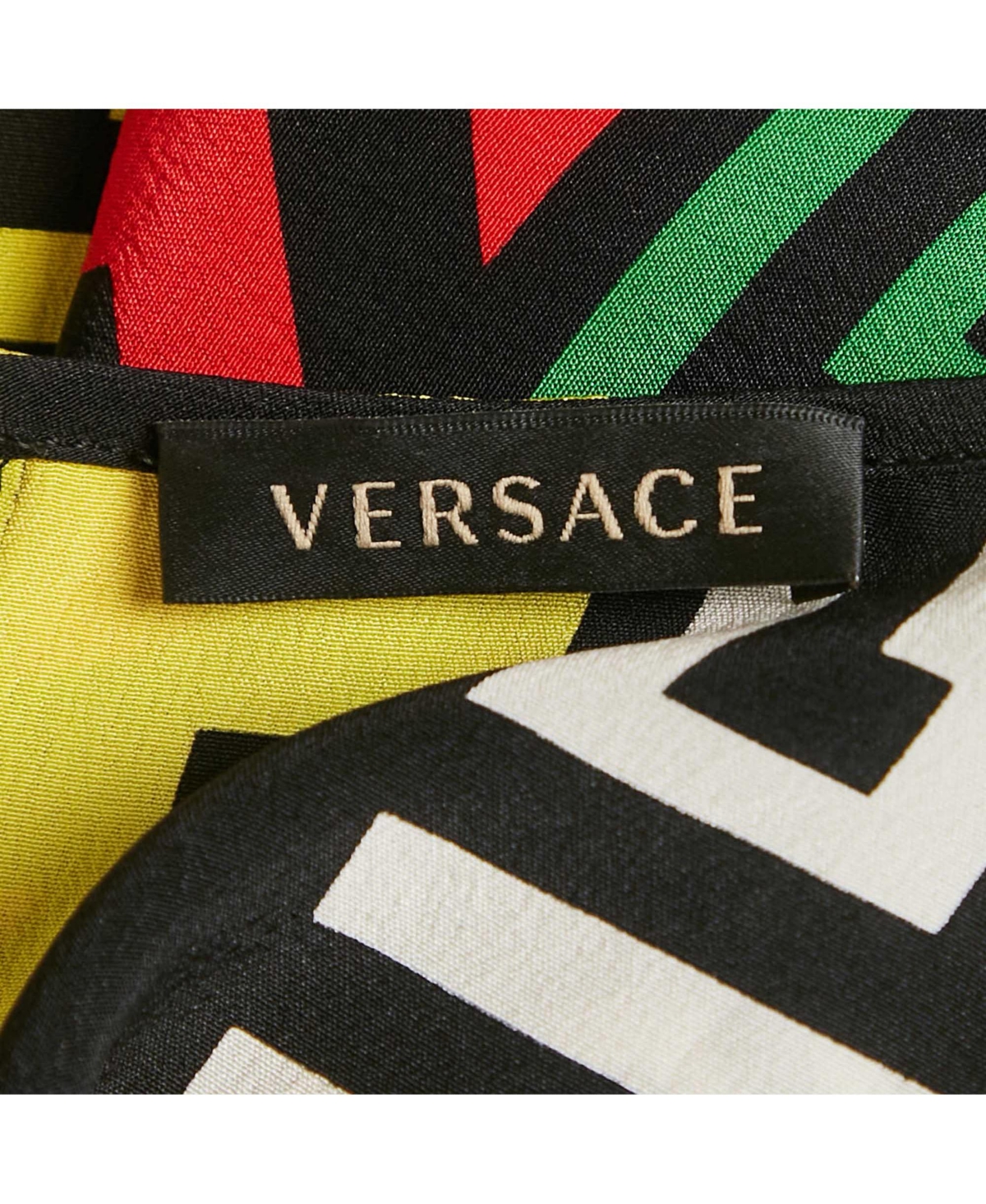 Pre-Owned Versace Women's Printed Silk Tunic Top