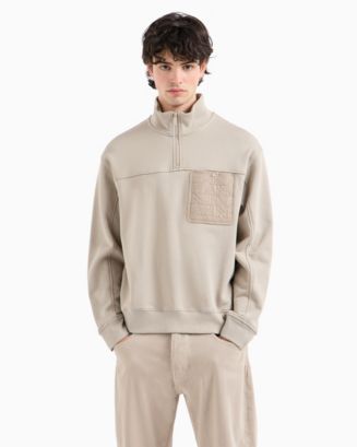 A|X Armani Exchange Men's Quarter-Zip Long-Sleeve Sweatshirt - Macy's