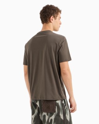 Men's Short Sleeve Crewneck Camo Logo T-Shirt