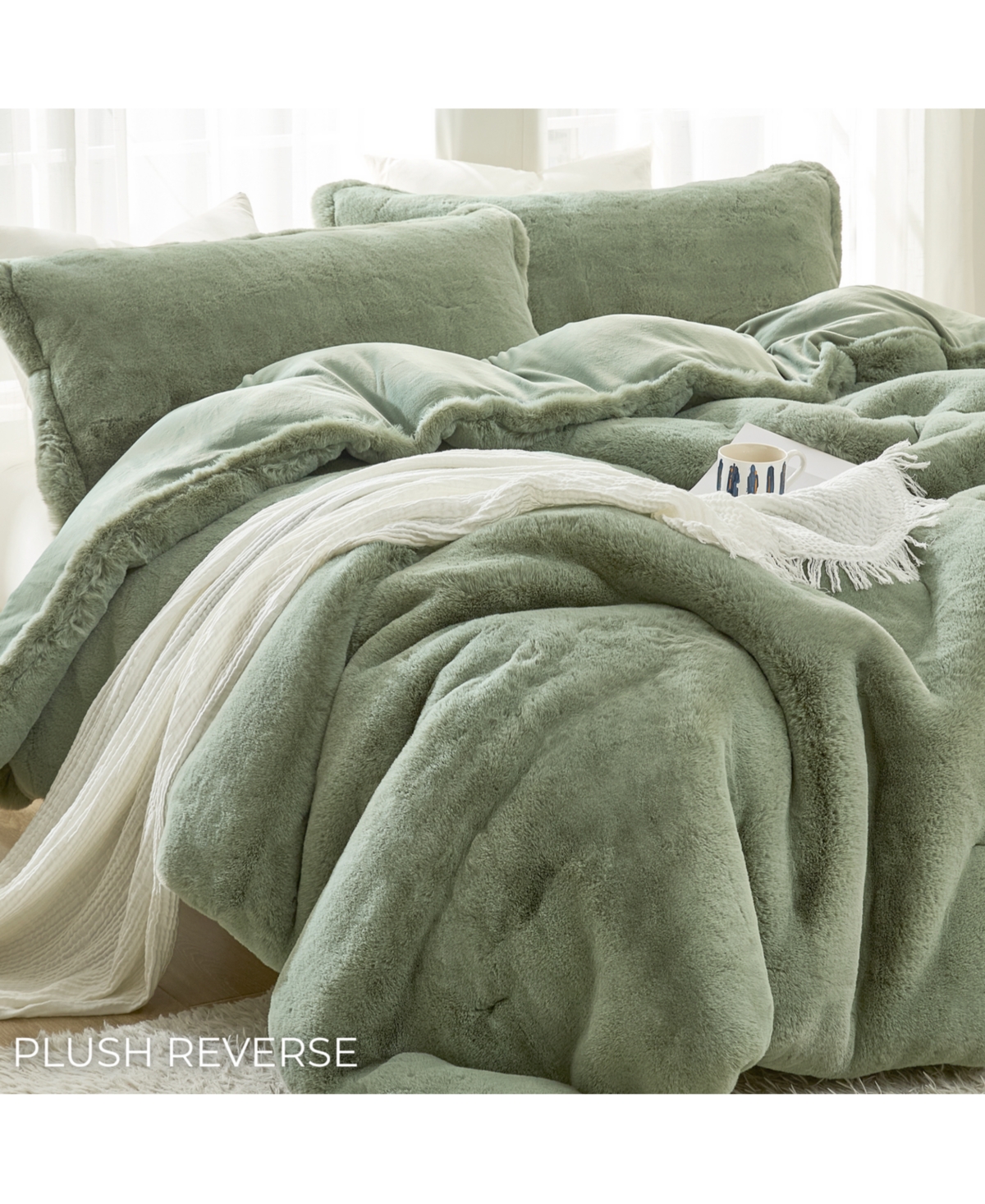Coma Inducer 1,100 Bunnies - Coma Inducer Oversized Twin Comforter Set - Plush Reverse