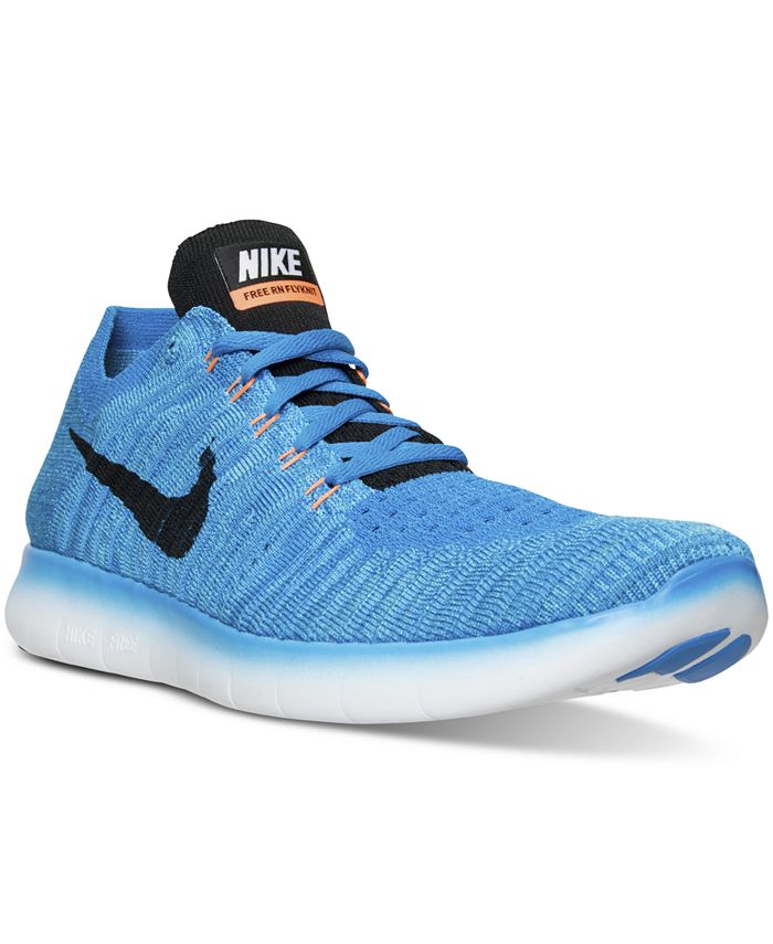 Nike Men's Free RN Flyknit Running Sneakers from Finish Line - Macy's