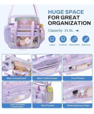 Clear See Through Tote Bag for Women