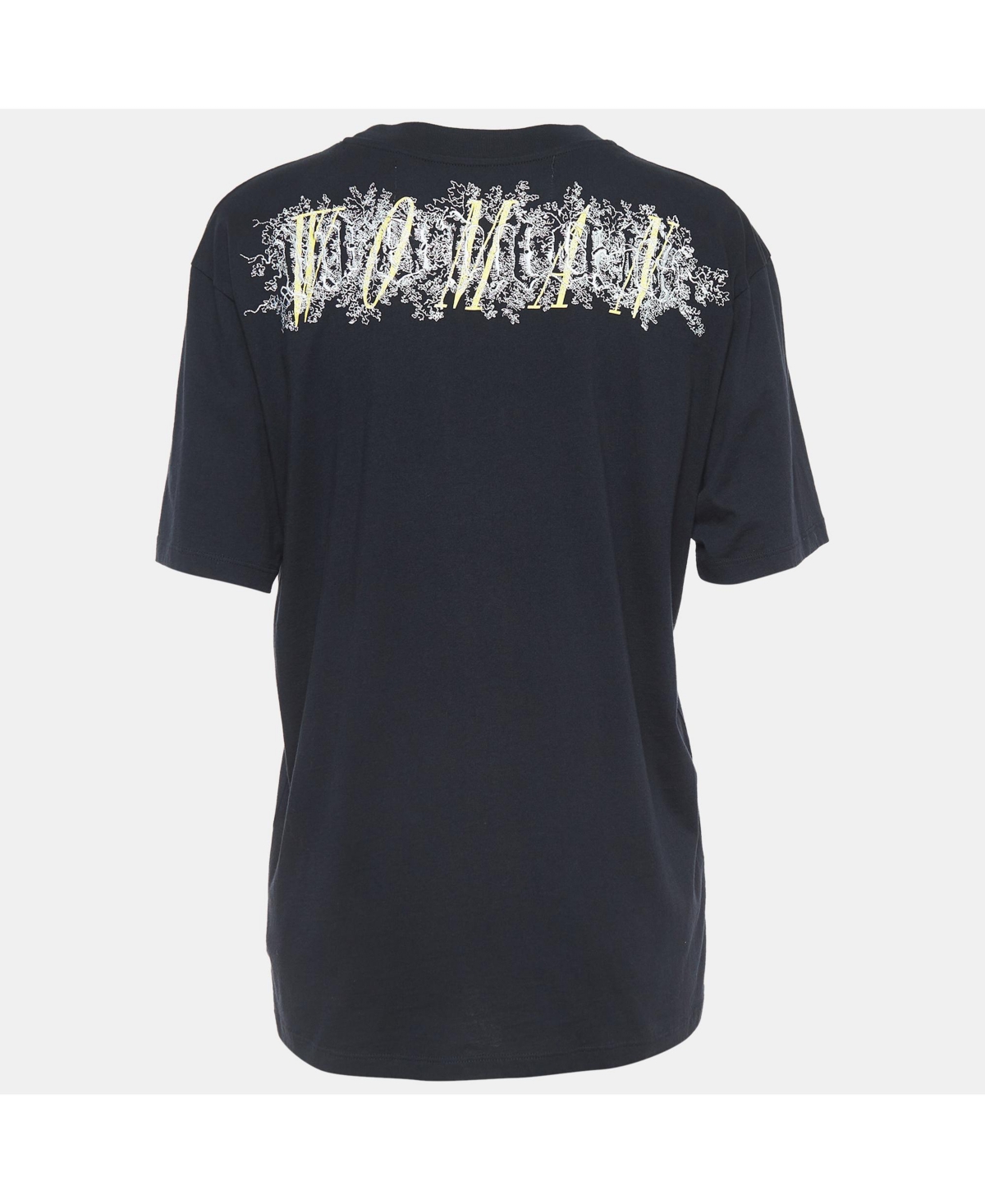 Pre-Owned Off-White Women's Retro Print Cotton Half Sleeve T-Shirt