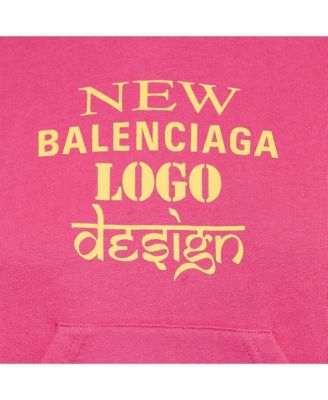 Women's Black Campaign Print Cotton Knit Hoodie