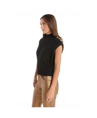 Women's Raina Cable Knit Button Sweater