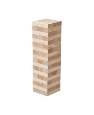 Wooden Tumbling Tower Game 54 Blocks Family Stacking Game