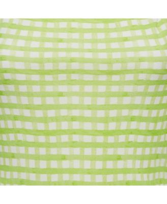Women's Green Checks Jersey Le Body Nodi Bodysuit