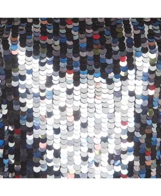 Women's Sequin and Silk Sleeveless Top