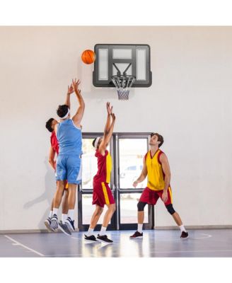 Wall Mounted Basketball Hoop with 43" Shatter Resist Backboard
