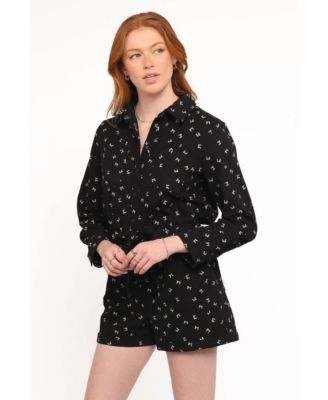 Women's Niqui Long Sleeve Romper