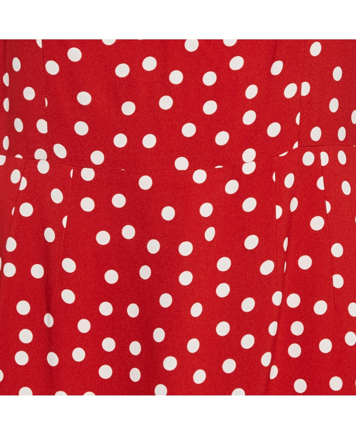 Pre-Owned Dolce & Gabbana Women's Red Polka Dots Crepe Sleeveless Midi Dress