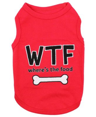 Where's The Food dog shirt.