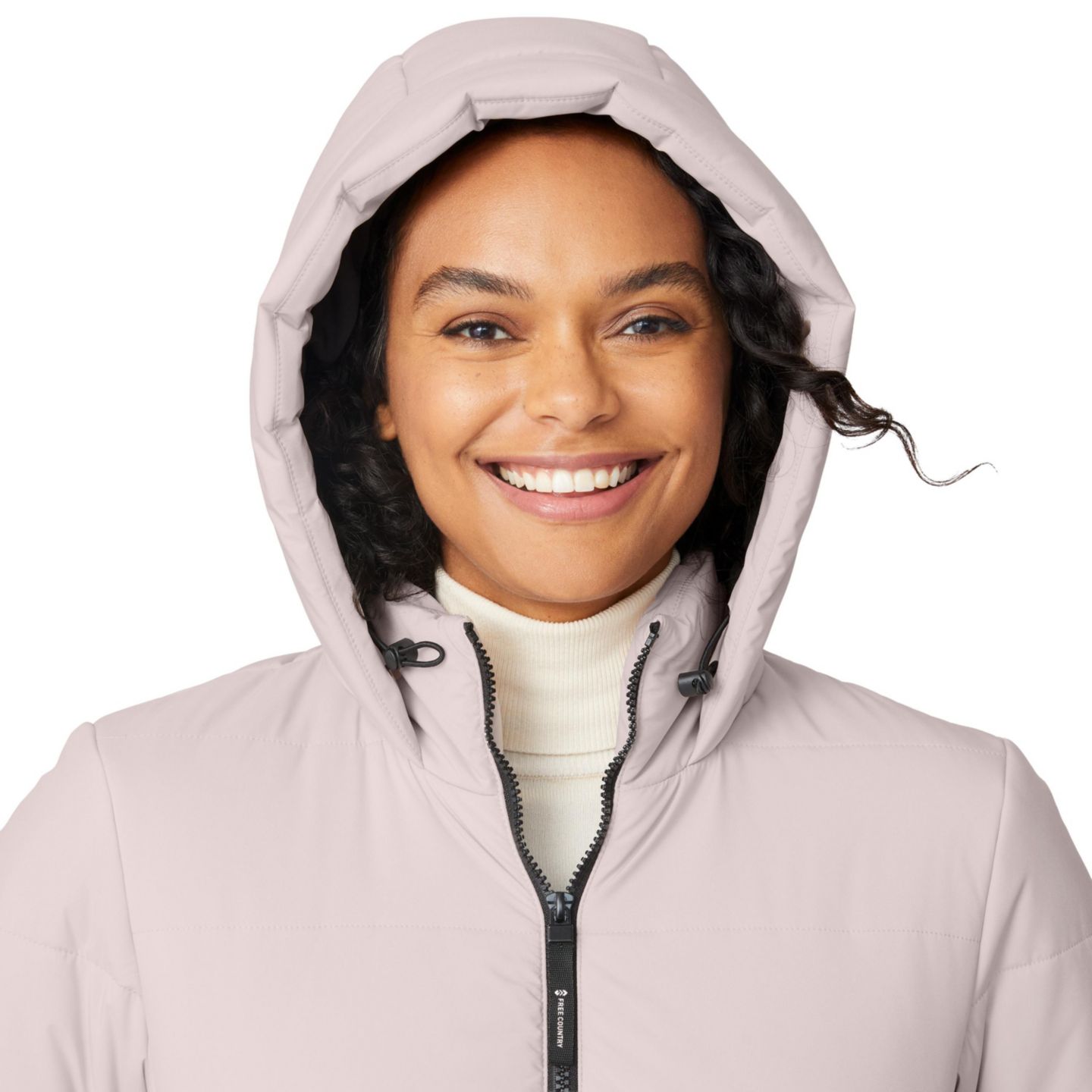 Женская куртка Free Country Cirrus Quilted Puffer Hooded, цвет: Берёзовый — фото 5
