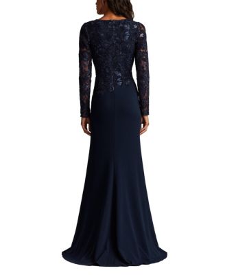 Women's Forena Embroidered Crepe Gown