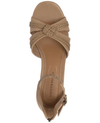 Women's Jaelah Criss-Cross Braided Wedge Sandals