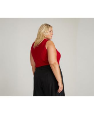 Plus Size Savvy Fine Knit Sweater Shell