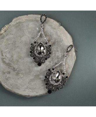 Women's Blue Dazzling Drop Earrings