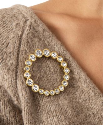 Crystal Loop Brooch