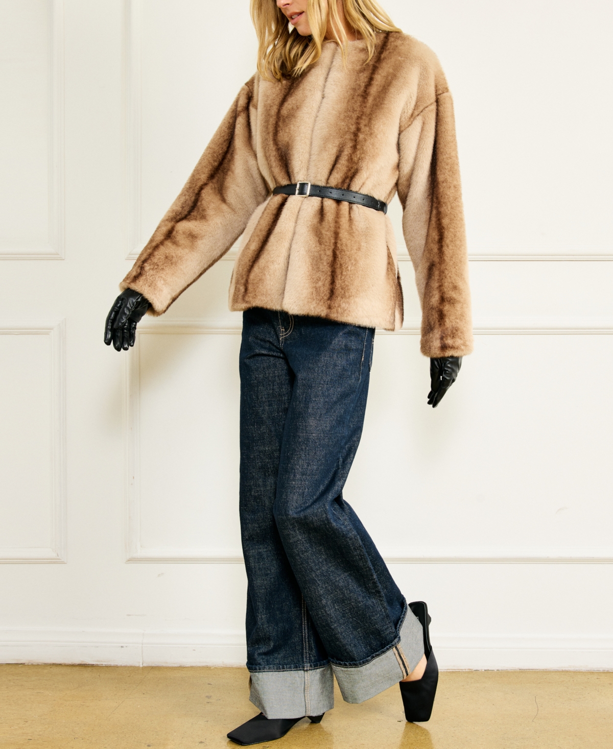 Line & Dot Women's Crewneck Jacket