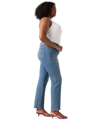 Plus Size 314 Shaping Straight-Leg Jeans