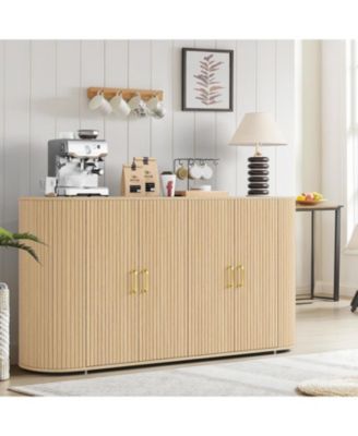 63" Sideboard Buffet Cabinet with Storage,Modern Wooden Sideboard,Media Console Cabinet for Dining Room, Living Room