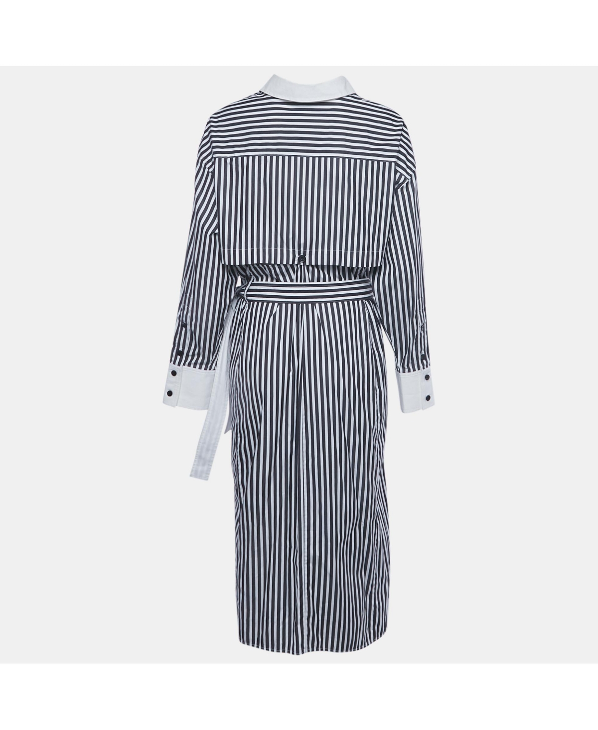 Pre-Owned Proenza Schouler Women's Black / White Striped Cotton Cut
