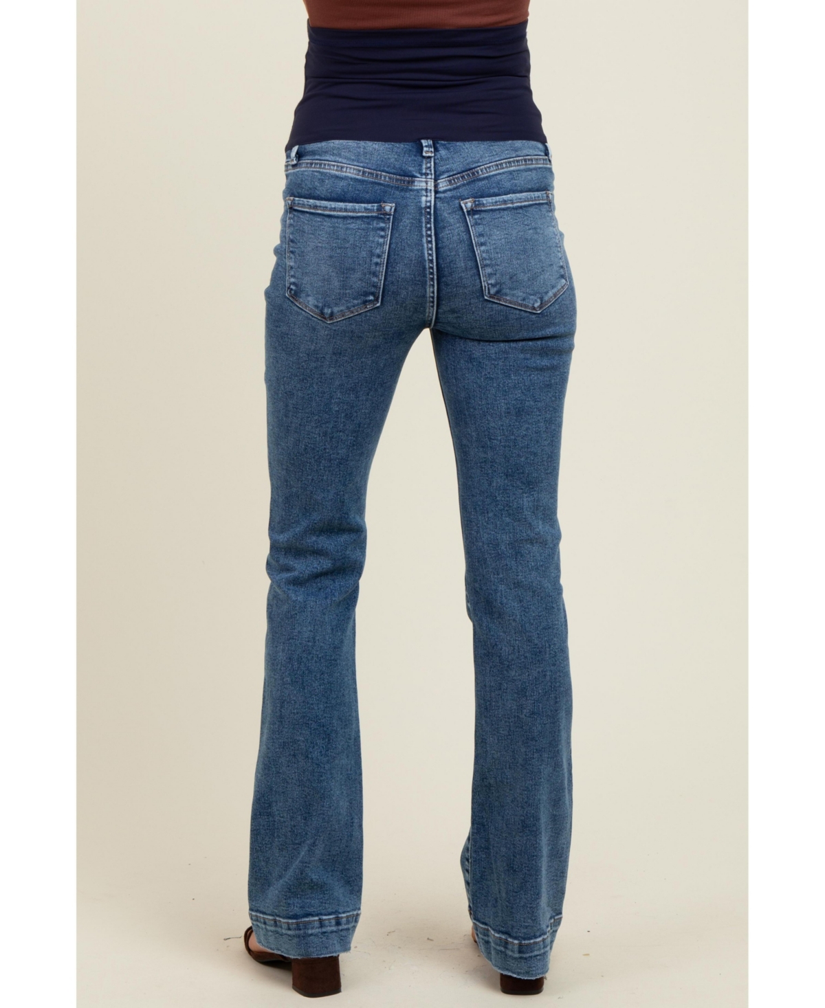 Pinkblush Maternity Blue Wide Hem Bootcut Jeans