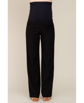 Maternity Black Straight Leg Dress Pants