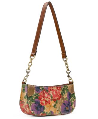 Sassi Small Leather Baguette Crossbody Shoulder Bag