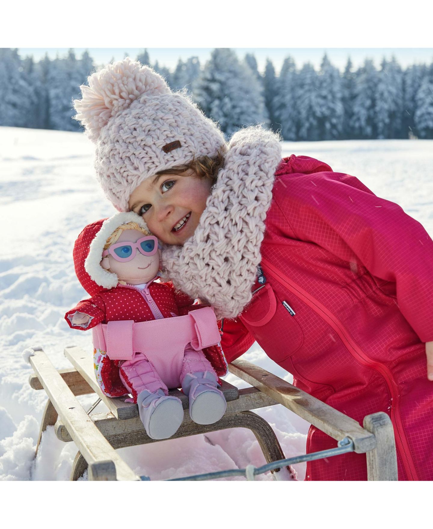 Детская кукла Haba Flower Meadow Doll Bike and Sled Seat, Ages 12-24 Months — фото 7