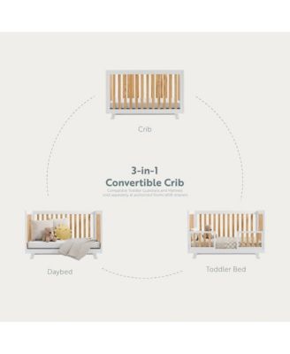 Beckett 3-in-1 Convertible Crib (White)