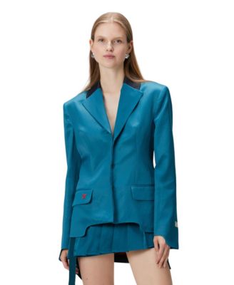 Women's Slim-Fit High-Shine Blazer