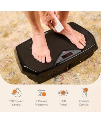 Vibration Plate Exercise Machine with Magnetic Acupoints – Full Body Vibration Platform Lymphatic Drainage Massager