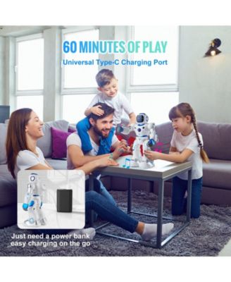 RC Robot Toy for Kids, 2.4GHz Programmable Smart Robot with Touch, Voice & APP Control, Singing Dancing Gift for Ages 3–10