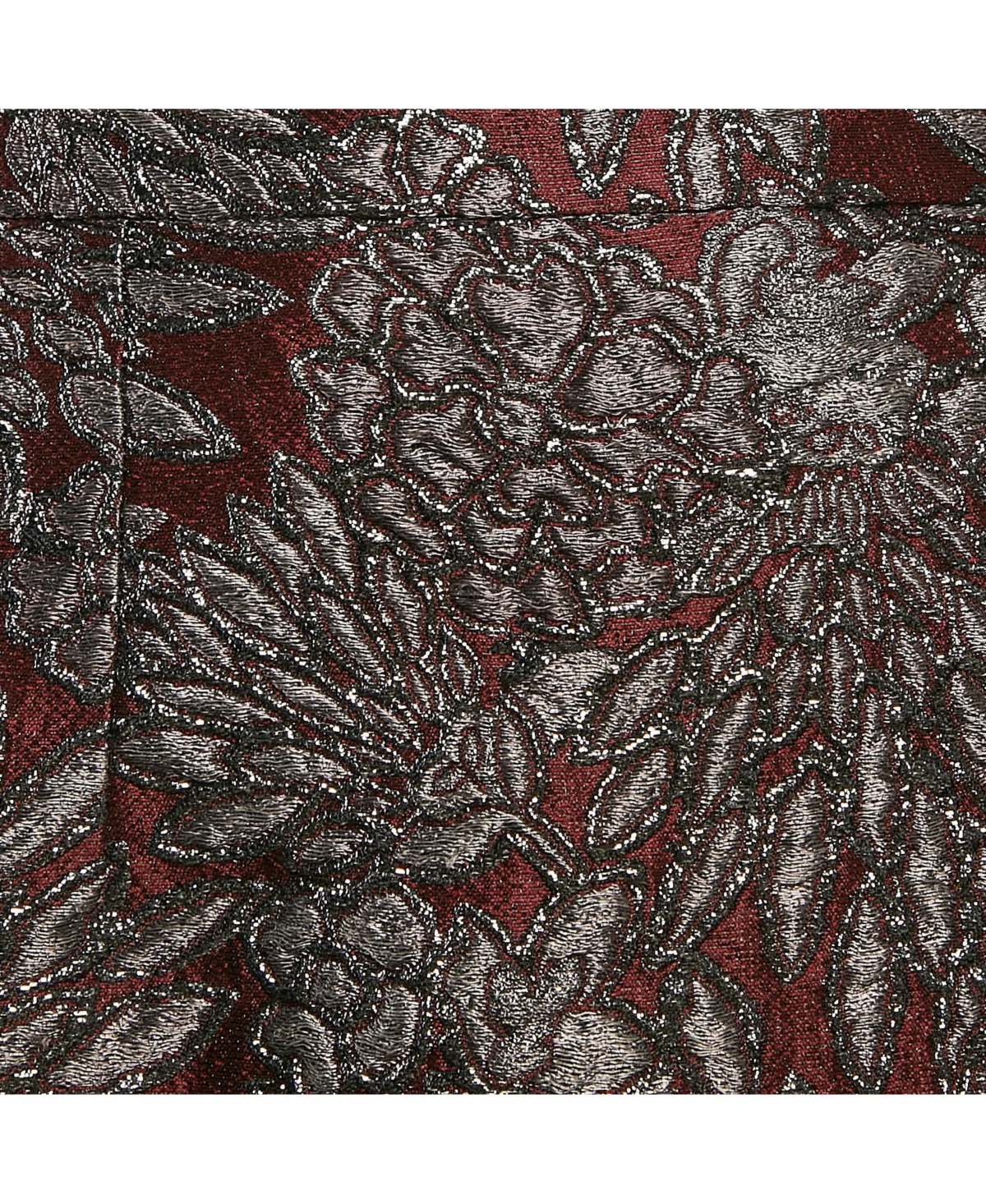 Pre-Owned Dolce & Gabbana Women's Metallic Jacquard Flared Mini Skirt